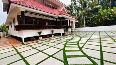 Imported marble and paving stones showroom Stone Mall Kundara Kollam Kerala landscaping services